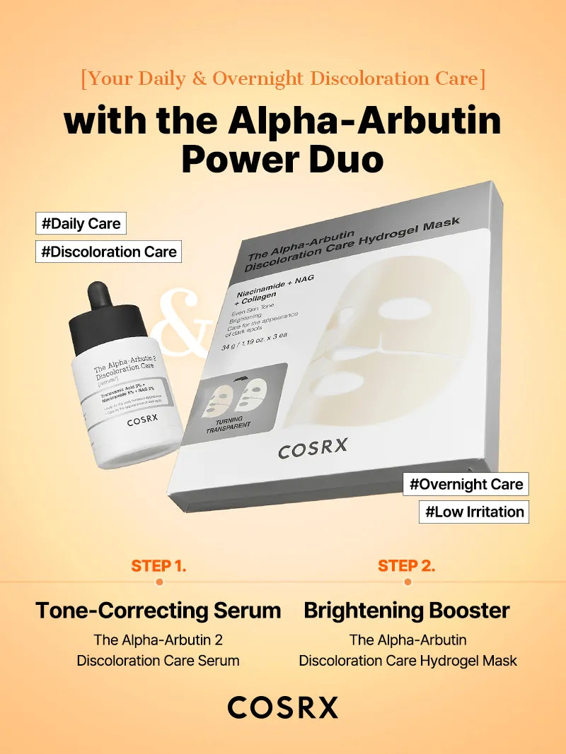 COSRX The Alpha-Arbutin Discoloration Care Hydrogel Mask