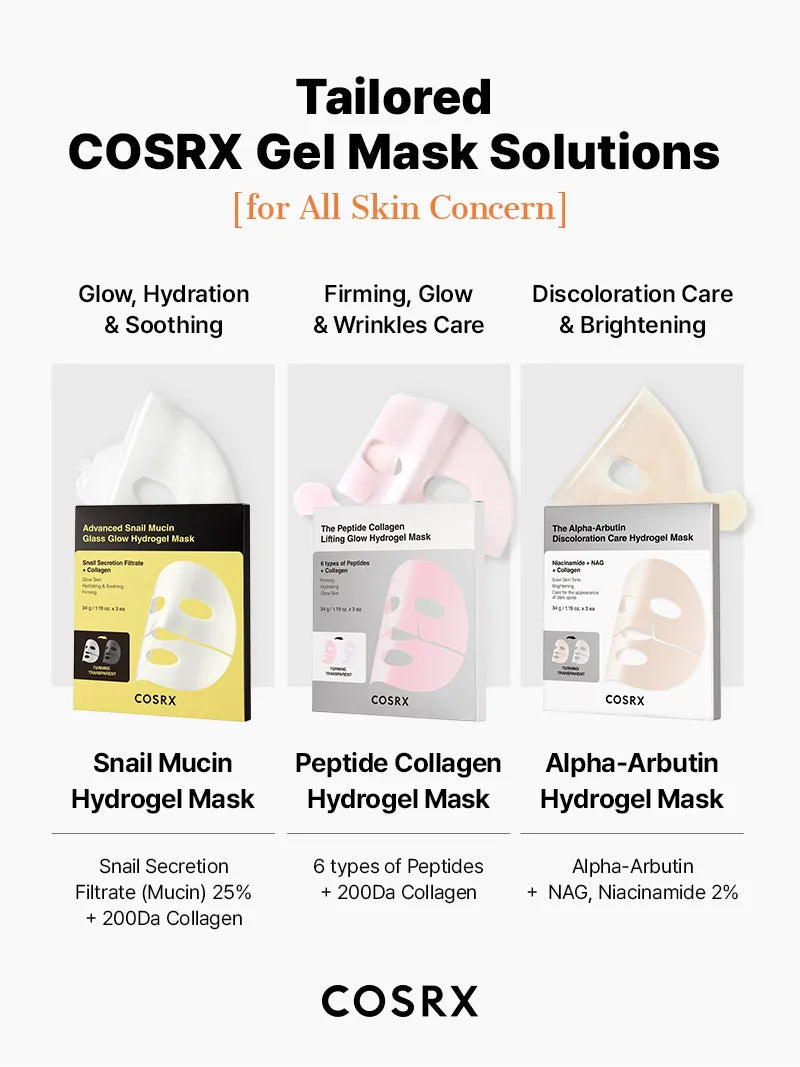 COSRX The Alpha-Arbutin Discoloration Care Hydrogel Mask